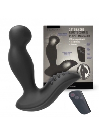 Черный вибромассажер простаты 3,5’’ Remote Control P-spot Massager - 12,5 см. - Erokay - в Иркутске купить с доставкой
