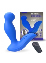 Синий вибромассажер простаты 3,5’’ Remote Control P-spot Massager - 12,5 см. - Erokay - в Иркутске купить с доставкой