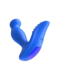 Синий вибромассажер простаты 3,5’’ Remote Control P-spot Massager - 12,5 см. - Erokay - в Иркутске купить с доставкой