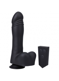 Черная мини-машина на присоске Piston Thruster - Doc Johnson - купить с доставкой в Иркутске