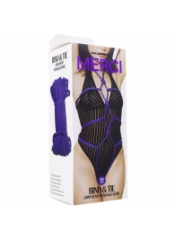 Фиолетовая верёвка для связывания и фиксации Bind Tie - 15,24 м. - Doc Johnson - купить с доставкой в Иркутске
