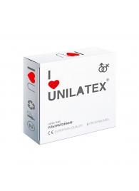 Ультратонкие презервативы Unilatex Ultra Thin - 3 шт. - Unilatex - купить с доставкой в Иркутске