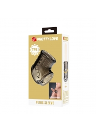 Дымчатая насадка на пенис и мошонку - Baile - в Иркутске купить с доставкой