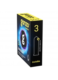 Супертонкие презервативы Ganzo Invisible - 3 шт. - Ganzo - купить с доставкой в Иркутске