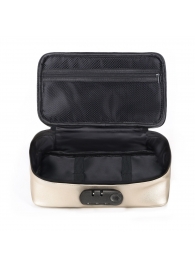 Золотистая сумочка для хранения игрушек Discreet Box - Dorcel - купить с доставкой в Иркутске