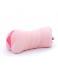 Телесный двусторонний мастурбатор - вагина и ротик - Boys of Toys - в Иркутске купить с доставкой