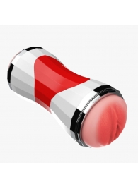 Двусторонний мастурбатор в колбе Power Grip Cup - вагина и ротик - Boys of Toys - в Иркутске купить с доставкой