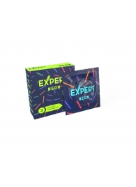 Светящиеся в темноте презервативы Expert Neon - 3 шт. - Expert - купить с доставкой в Иркутске