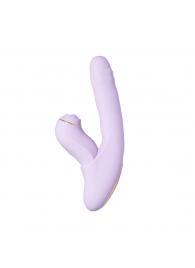 Сиреневый вибромассажер со съёмным клиторальным пульсатором DuoGlow - Svakom купить в Иркутске с доставкой в Orgasmix.ru Сиреневый вибромассажер со съёмным клиторальным пульсатором DuoGlow - Svakom
