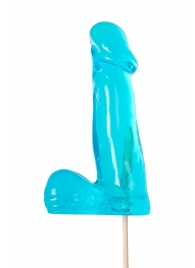 Голубой леденец в форме члена со вкусом блю кюрасао - 173 гр. - Sosuчki - купить с доставкой в Иркутске