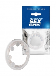 Эрекционное кольцо с мягкой стимулирующей насадкой - Sex Expert - в Иркутске купить с доставкой