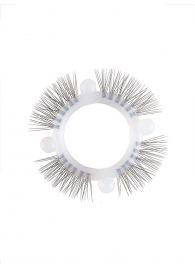 Эластичное кольцо с «ресничками» и 4 шариками - Sextaz - в Иркутске купить с доставкой