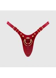 Красный пояс для фиксации насадок Strap-On-Me Leatherette Harness Fabulous - Strap-on-me - купить с доставкой в Иркутске