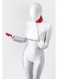 Красный ошейник с подкладкой из меха - ToyFa - купить с доставкой в Иркутске