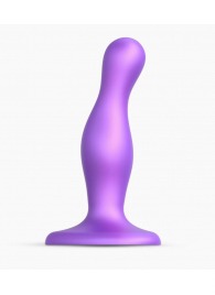 Фиолетовая насадка Strap-On-Me Dildo Plug Curvy size S - Strap-on-me - купить с доставкой в Иркутске