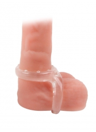 Прозрачное двойное эрекционное кольцо - Sex Expert - в Иркутске купить с доставкой