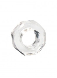 Прозрачное эрекционное кольцо в форме гайки - Sex Expert - в Иркутске купить с доставкой
