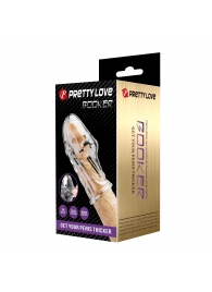 Прозрачная насадка на пенис Booker - 8 см. - Baile - в Иркутске купить с доставкой