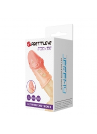 Телесная насадка на пенис Booker - 8 см. - Baile - в Иркутске купить с доставкой