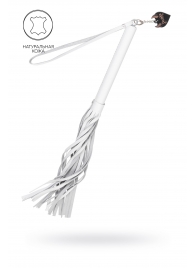 Белая кожаная плеть - 50 см. - Pecado - купить с доставкой в Иркутске