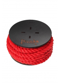 Красная веревка для шибари на катушке - 5 м. - Pecado - купить с доставкой в Иркутске