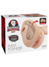 Телесный мастурбатор-вагина Pussy Pounder Squeeze Stroker - Pipedream - в Иркутске купить с доставкой