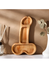 Деревянное блюдо для подачи в форме члена (25 х 16,5 х 1,7 см) - Сима-Ленд - купить с доставкой в Иркутске