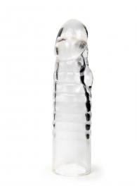 Прозрачная закрытая насадка на член - 15 см. - Sex Expert - в Иркутске купить с доставкой