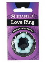 Цветное эрекционное кольцо Love Ring с бусинами - Sitabella - в Иркутске купить с доставкой