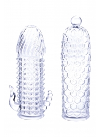 Набор из 2 прозрачных насадок на член Seductive Tickler Sleeves Set - NMC - в Иркутске купить с доставкой