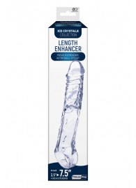Прозрачная насадка-удлинитель Length Enhancer с подхватом - 22,3 см. - NMC - в Иркутске купить с доставкой