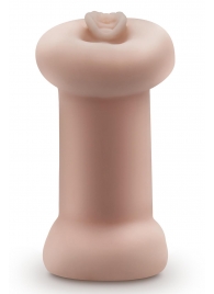 Телесный люминесцентный двусторонний мастурбатор Tasha - Blush Novelties - в Иркутске купить с доставкой