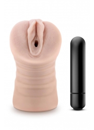 Телесный мастурбатор-вагина Ayumi с вибрацией - Blush Novelties - в Иркутске купить с доставкой