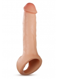 Телесная насадка-удлинитель Thrive 8.75 Inch Realistic Penis Extender Sleeve - 22,2 см. - Blush Novelties - в Иркутске купить с доставкой
