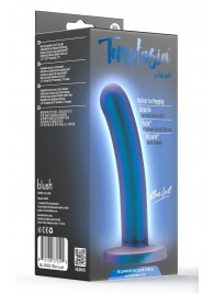 Синяя насадка с гладкой поверхностью Surrender 5.75 Inch Intermediate Pegging Dildo - 14,6 см. - Blush Novelties - купить с доставкой в Иркутске