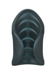 Серый сквозной мастурбатор с вибрацией Manwan Starter - Manwan - в Иркутске купить с доставкой