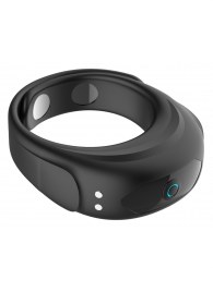 Черное эрекционное виброкольцо на ремешках - Boys of Toys - в Иркутске купить с доставкой