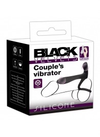 Черная насадка на член с вибрацией Couple’s Vibrator - Orion - в Иркутске купить с доставкой