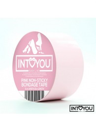 Розовый скотч для фиксации Non-Sticky Bondage Tape - 15 м. - Intoyou - купить с доставкой в Иркутске