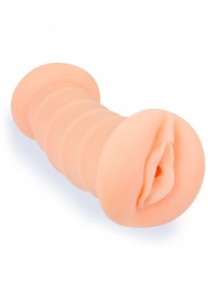 Телесный двусторонний мастурбатор с вибропулей и эрекционными кольцами в комплекте - Sexy Girl - в Иркутске купить с доставкой