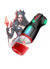 Интерактивный мастурбатор Raven с вакуумом, вибрацией и подсветкой - Shots Media BV - в Иркутске купить с доставкой