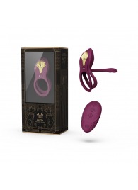 Фиолетовое эрекционное виброкольцо Bayek с пультом ДУ - Zalo - в Иркутске купить с доставкой