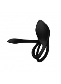 Черное эрекционное виброкольцо Bayek с пультом ДУ - Zalo - в Иркутске купить с доставкой