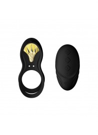 Черное эрекционное виброкольцо Bayek с пультом ДУ - Zalo - в Иркутске купить с доставкой