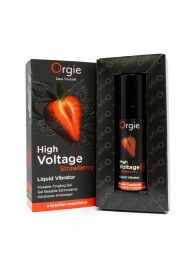 Жидкий вибратор Orgie High Voltage Strawberry - 15 мл. - ORGIE - купить с доставкой в Иркутске
