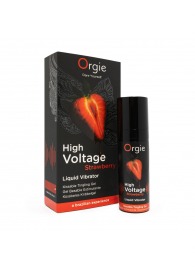 Жидкий вибратор Orgie High Voltage Strawberry - 15 мл. - ORGIE - купить с доставкой в Иркутске