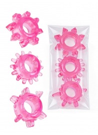 Комплект из трех розовых эрекционных колец - Erowoman-Eroman - в Иркутске купить с доставкой