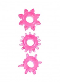 Комплект из трех розовых эрекционных колец - Erowoman-Eroman - в Иркутске купить с доставкой