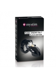 Пояс верности с электростимуляцией Mystim Pubic Enemy No1 Black Edition - MyStim - купить с доставкой в Иркутске