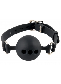 Силиконовый кляп-шар с отверстиями для дыхания Silicone Breathable Ball Gag Small - Pipedream - купить с доставкой в Иркутске